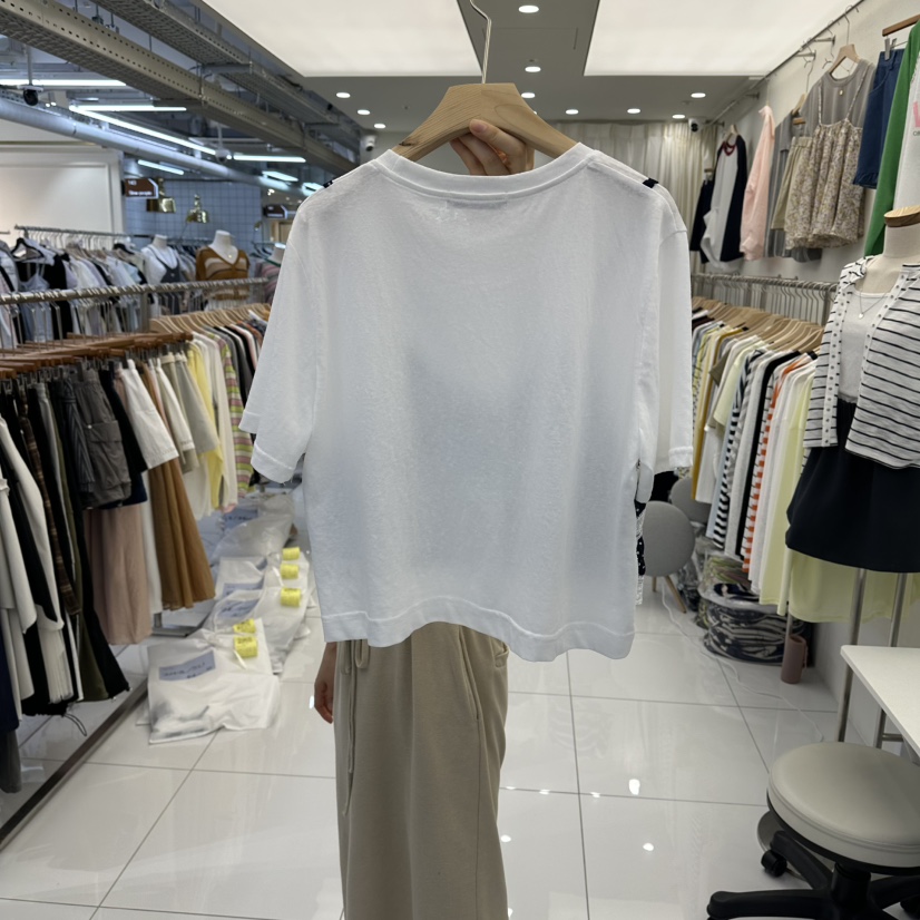 FLYFLY/LULULALLA/LIVE韓國代購女士新品推薦T恤假兩件FLYFLY/LULULALLA/LIVET恤
