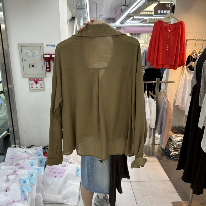 FLYFLY/LULULALLA/LIVE東大門直郵女裝新款休閑襯衫蕾絲衫假兩件FLYFLY/LULULALLA/LIVE襯衫/蕾絲衫