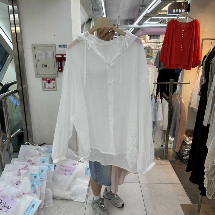 FLYFLY/LULULALLA/LIVE韓國代購女裝新品休閑襯衫蕾絲衫FLYFLY/LULULALLA/LIVE襯衫/蕾絲衫圖色1