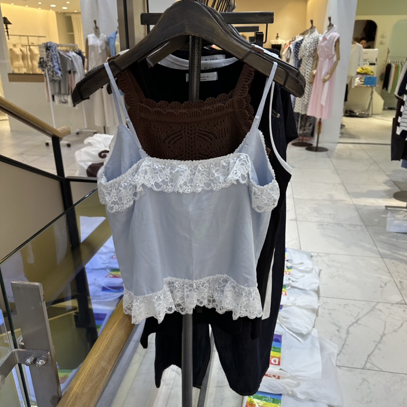 A2/D2韓國代購女士新品休閑推薦真品時尚吊帶背心褶裥無袖A2/D2吊帶/背心