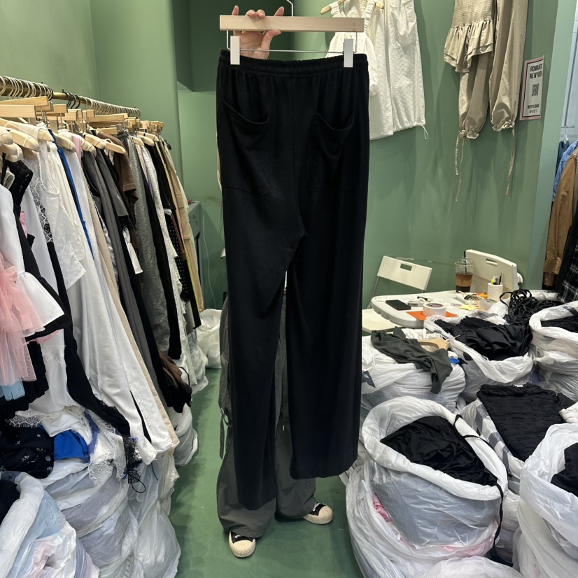 ROMANTIC NEWYORK東大門直郵女裝新品職業休閑褲亞麻寬松ROMANTIC NEWYORK休閑褲