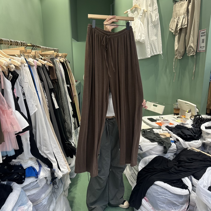 ROMANTIC NEWYORK東大門直郵女裝新品職業休閑褲亞麻寬松ROMANTIC NEWYORK休閑褲圖色2