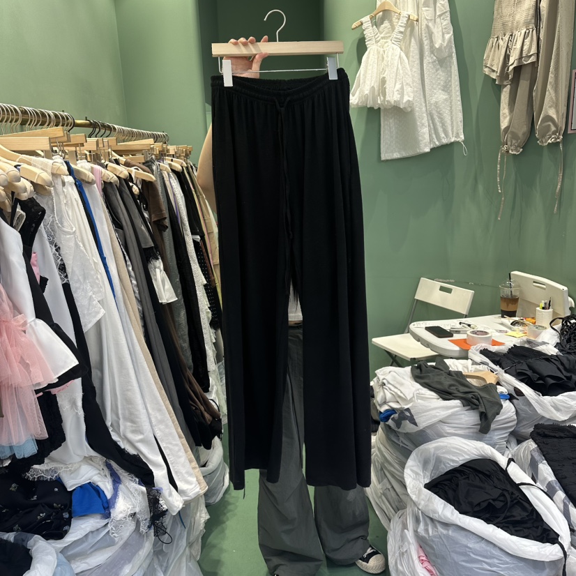 ROMANTIC NEWYORK東大門直郵女裝新品職業休閑褲亞麻寬松ROMANTIC NEWYORK休閑褲圖色3