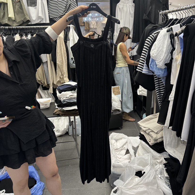 A-DEL東大門代購女裝新款人氣熱賣真品26春夏連體褲亞麻A-DEL連體褲圖色2