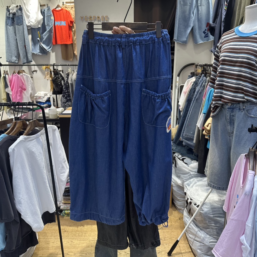 YESFREE東大門代購女裝新品26春夏職業休閑褲七分褲雙口袋YESFREE休閑褲