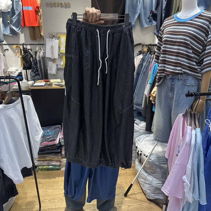 YESFREE東大門代購女裝新品26春夏職業休閑褲七分褲雙口袋YESFREE休閑褲圖色2