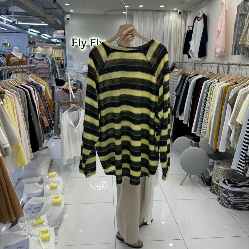 FLYFLY/LULULALLA/LIVE韓國代購女士新款26春夏長袖T恤FLYFLY/LULULALLA/LIVE長袖T恤