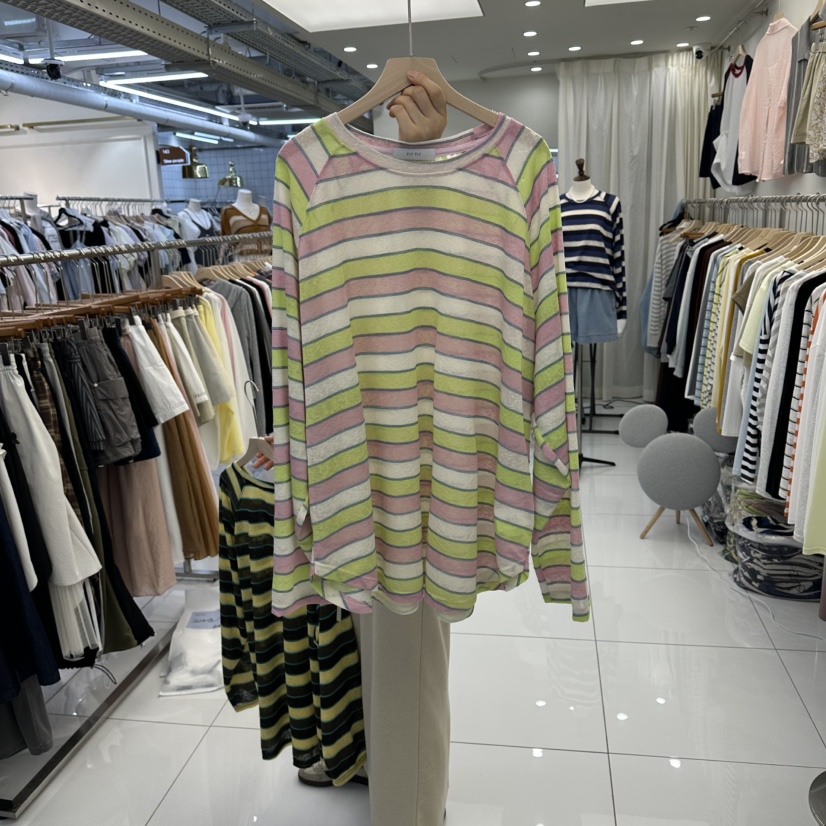 FLYFLY/LULULALLA/LIVE韓國代購女士新款26春夏長袖T恤FLYFLY/LULULALLA/LIVE長袖T恤圖色2