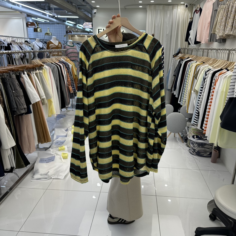 FLYFLY/LULULALLA/LIVE韓國代購女士新款26春夏長袖T恤FLYFLY/LULULALLA/LIVE長袖T恤圖色3