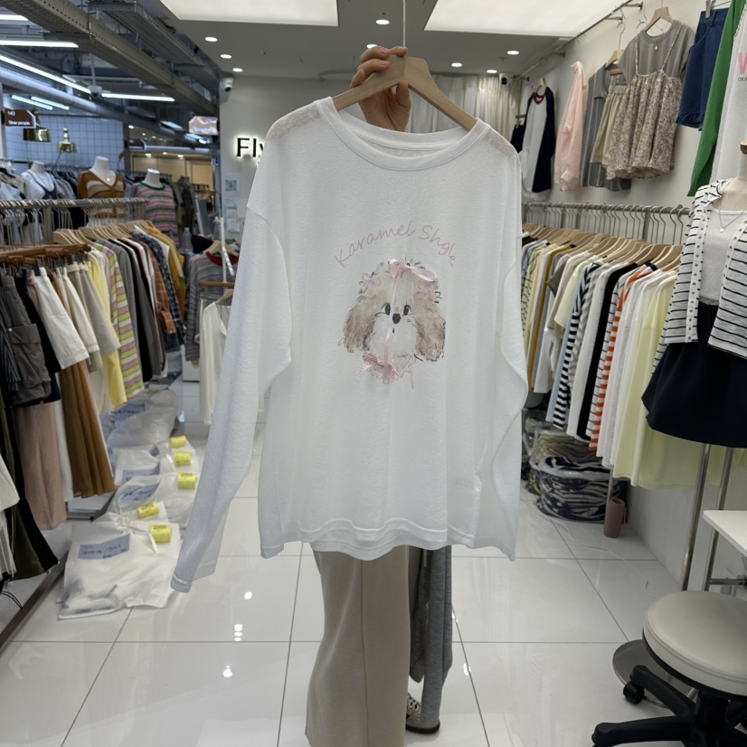 FLYFLY/LULULALLA/LIVE東大門代購女裝新款熱賣長袖T恤FLYFLY/LULULALLA/LIVE長袖T恤圖色1