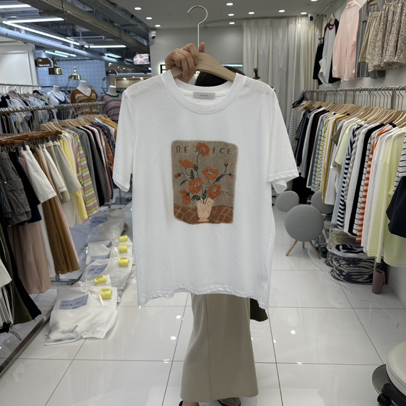 FLYFLY/LULULALLA/LIVE東大門實拍女裝新品休閑推薦T恤FLYFLY/LULULALLA/LIVET恤圖色1