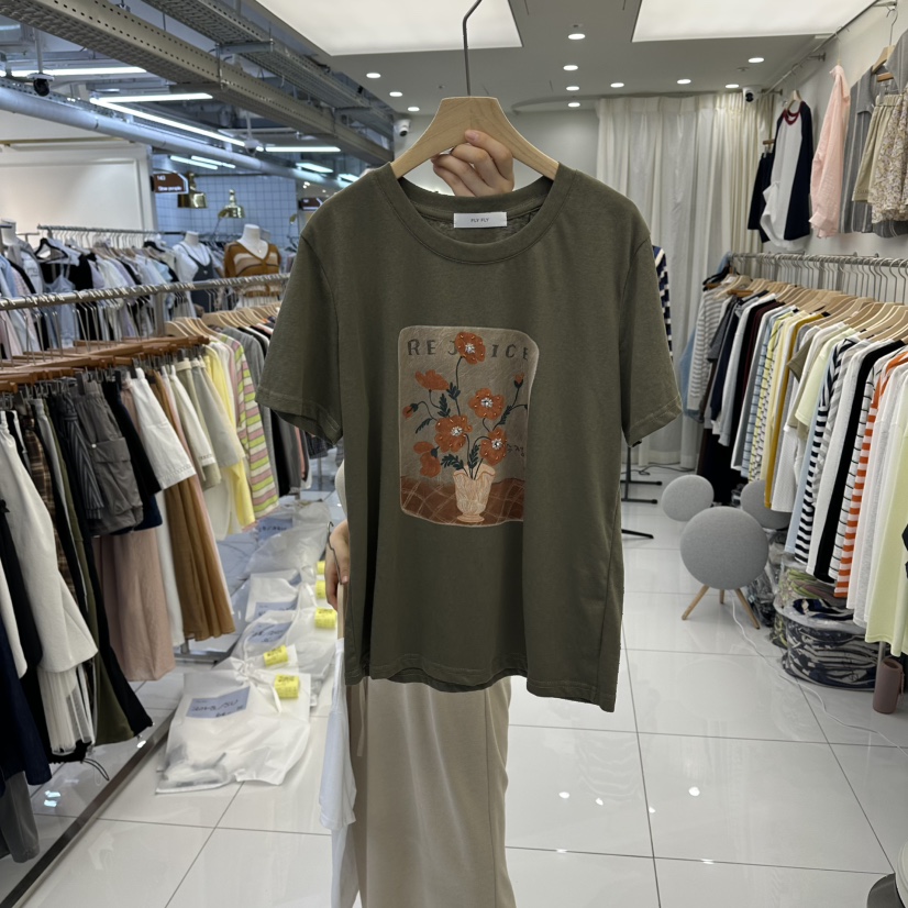 FLYFLY/LULULALLA/LIVE東大門實拍女裝新品休閑推薦T恤FLYFLY/LULULALLA/LIVET恤圖色2