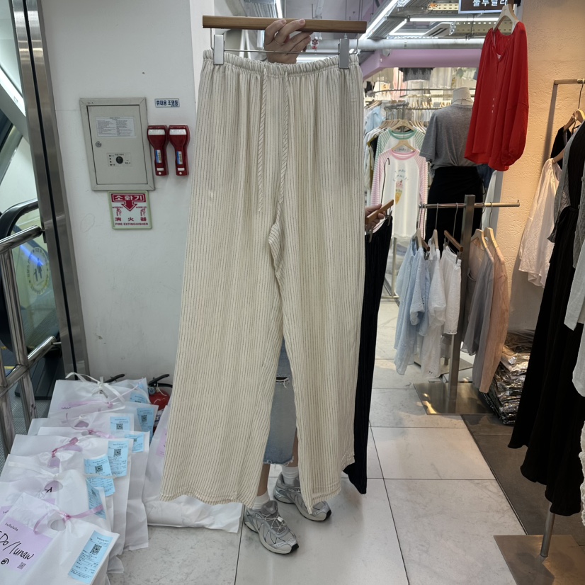 FLYFLY/LULULALLA/LIVE東大門直郵女裝新款推薦休閑褲條紋FLYFLY/LULULALLA/LIVE休閑褲圖色1
