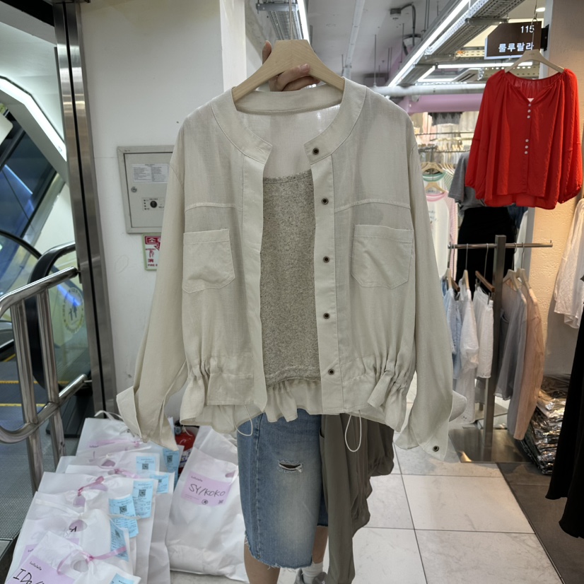 FLYFLY/LULULALLA/LIVE東大門實拍女士新款真品套裝口袋FLYFLY/LULULALLA/LIVE套裝圖色2