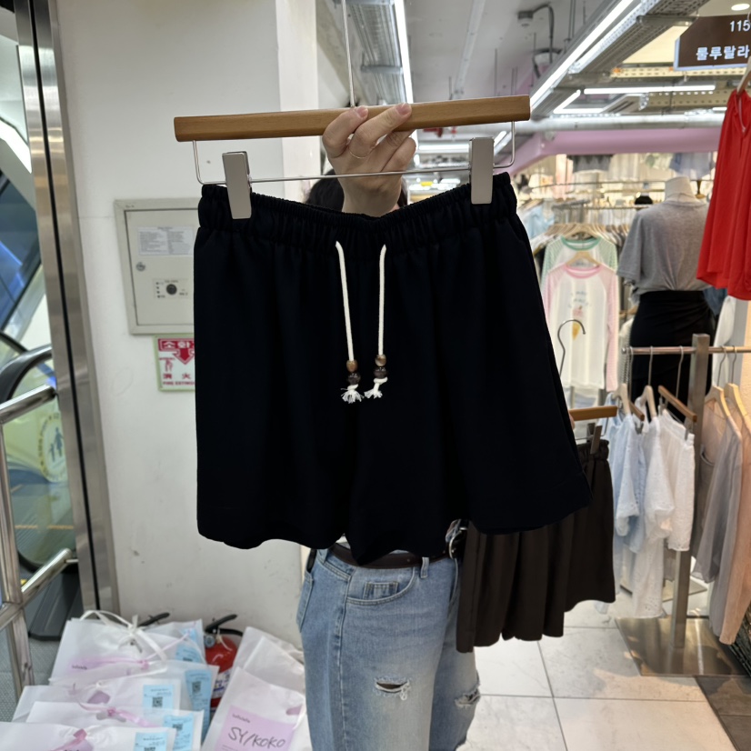 FLYFLY/LULULALLA/LIVE東大門實拍女裝新品熱賣推薦短褲FLYFLY/LULULALLA/LIVE短褲圖色2黑色