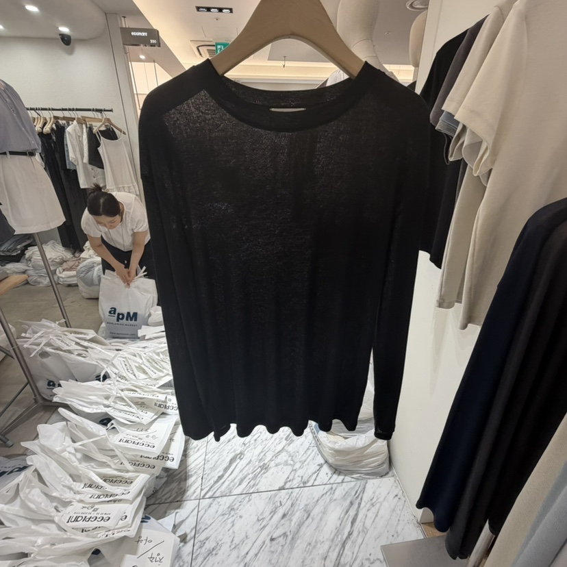 HOUSE OF/DE MERRY東大門直郵女士新品職業時尚長袖T恤HOUSE OF/DE MERRY長袖T恤圖色5黑色