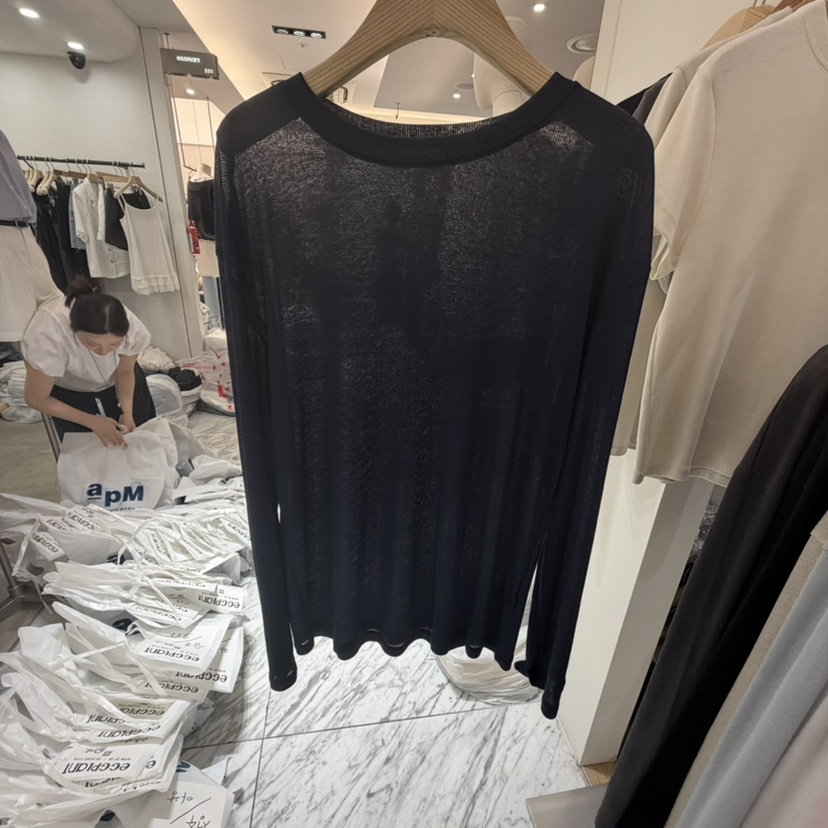 HOUSE OF/DE MERRY東大門直郵女士新品職業時尚長袖T恤HOUSE OF/DE MERRY長袖T恤圖色7深藍色
