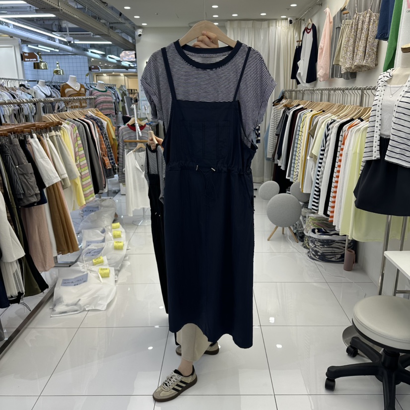FLYFLY/LULULALLA/LIVE東大門代購女士新品真品套裝套裝FLYFLY/LULULALLA/LIVE套裝圖色1深藍色