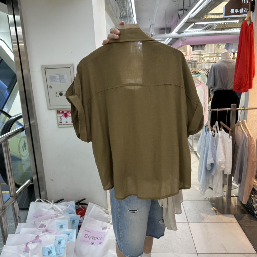 FLYFLY/LULULALLA/LIVE東大門直郵女士新款26春夏襯衫蕾絲衫假兩件FLYFLY/LULULALLA/LIVE襯衫/蕾絲衫