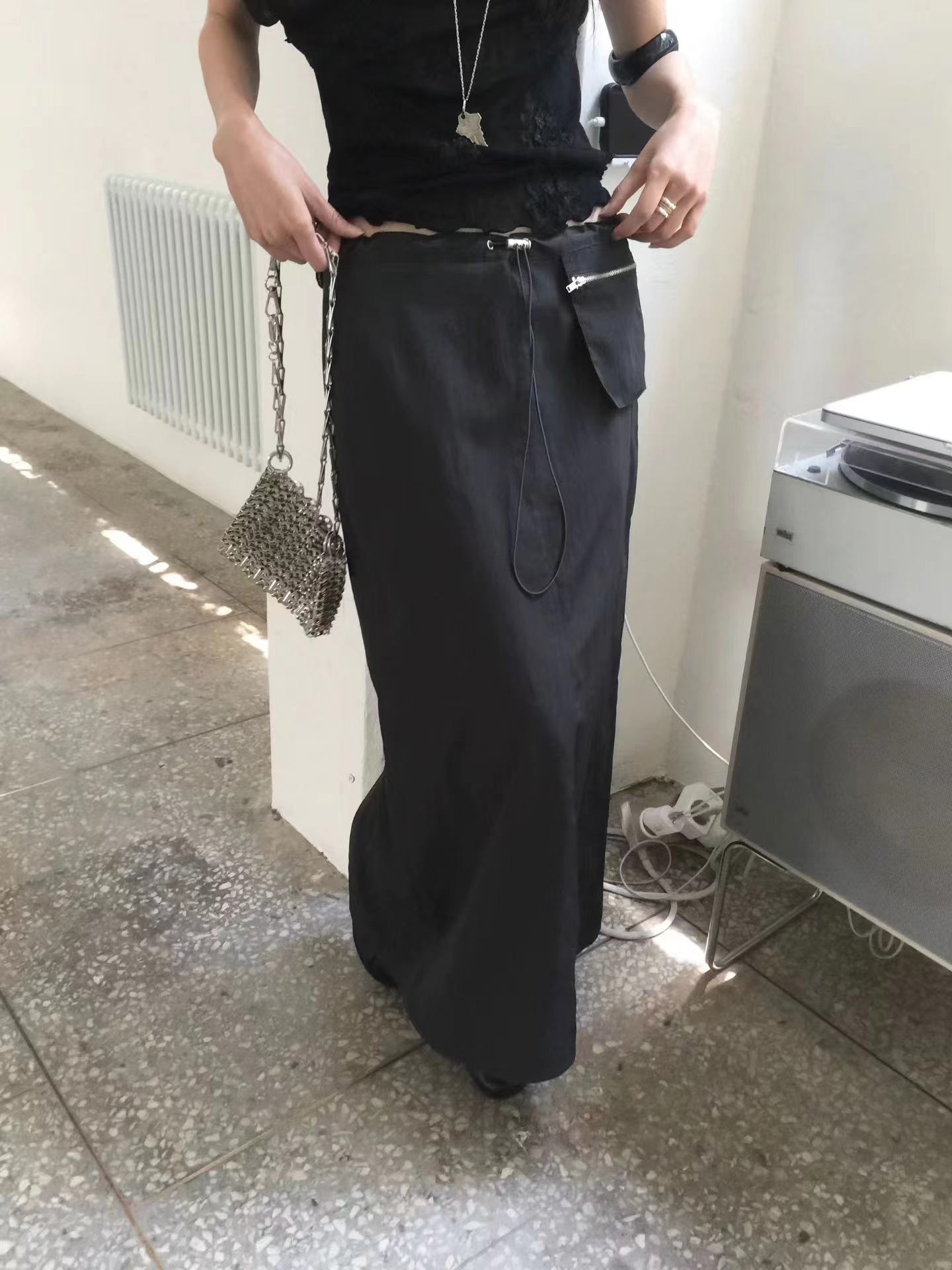 NWEOL韓國代購女士新款職業推薦26春夏熱賣人氣休閑時尚長裙NWEOL長裙