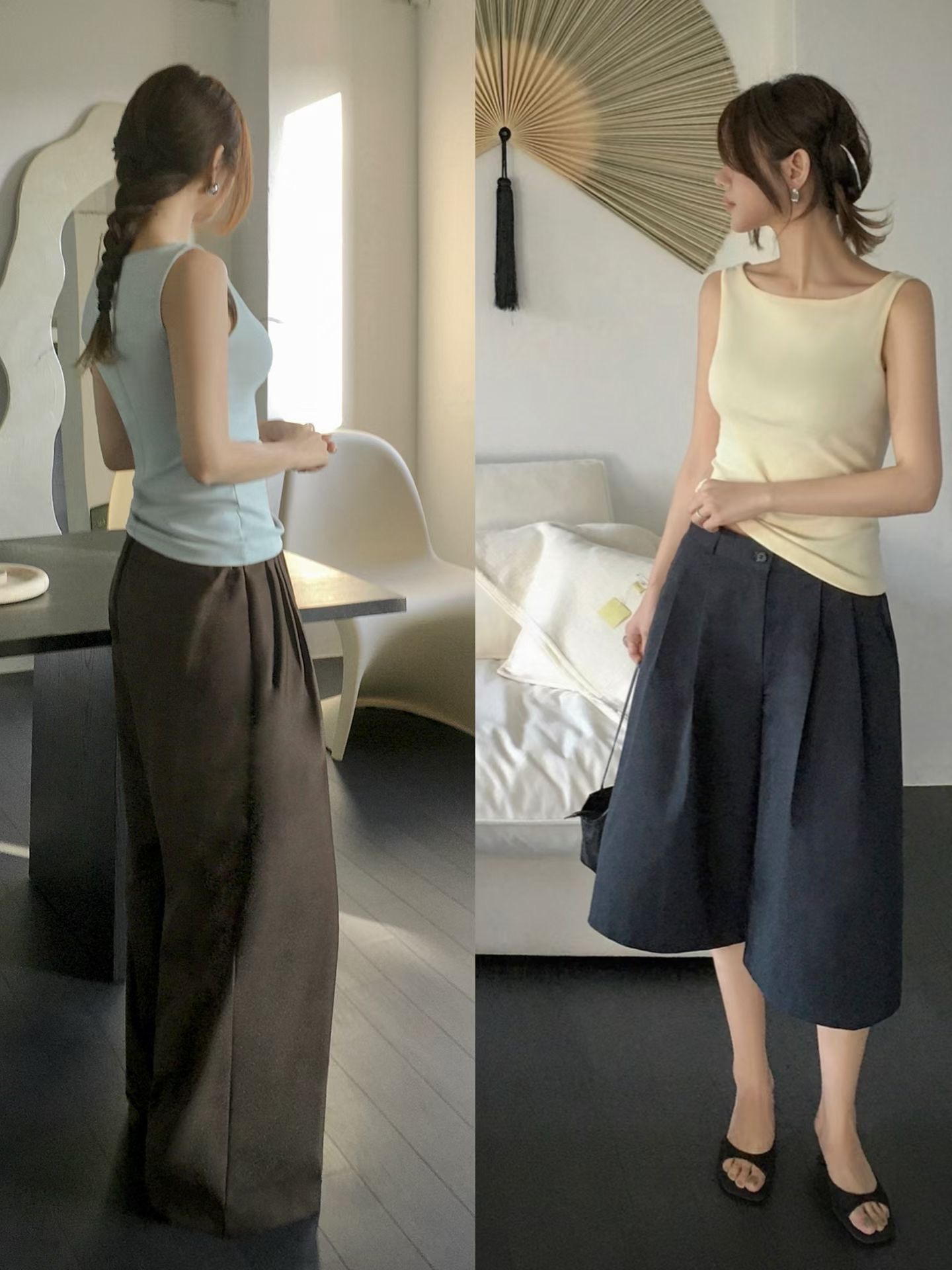LUNE東大門實拍女士新品26春夏推薦休閑職業吊帶背心無袖LUNE吊帶/背心