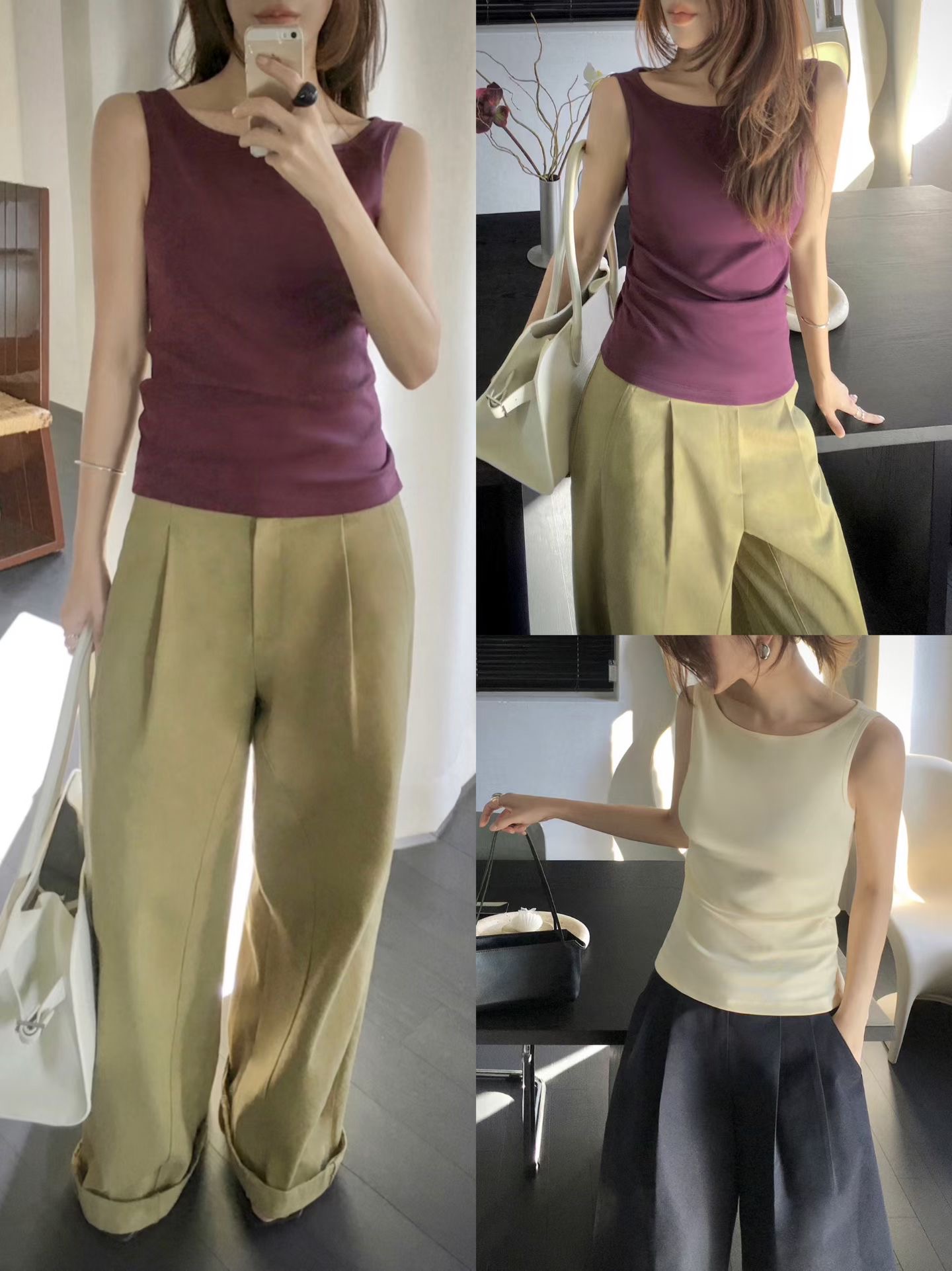 LUNE東大門實拍女士新品26春夏推薦休閑職業吊帶背心無袖LUNE吊帶/背心