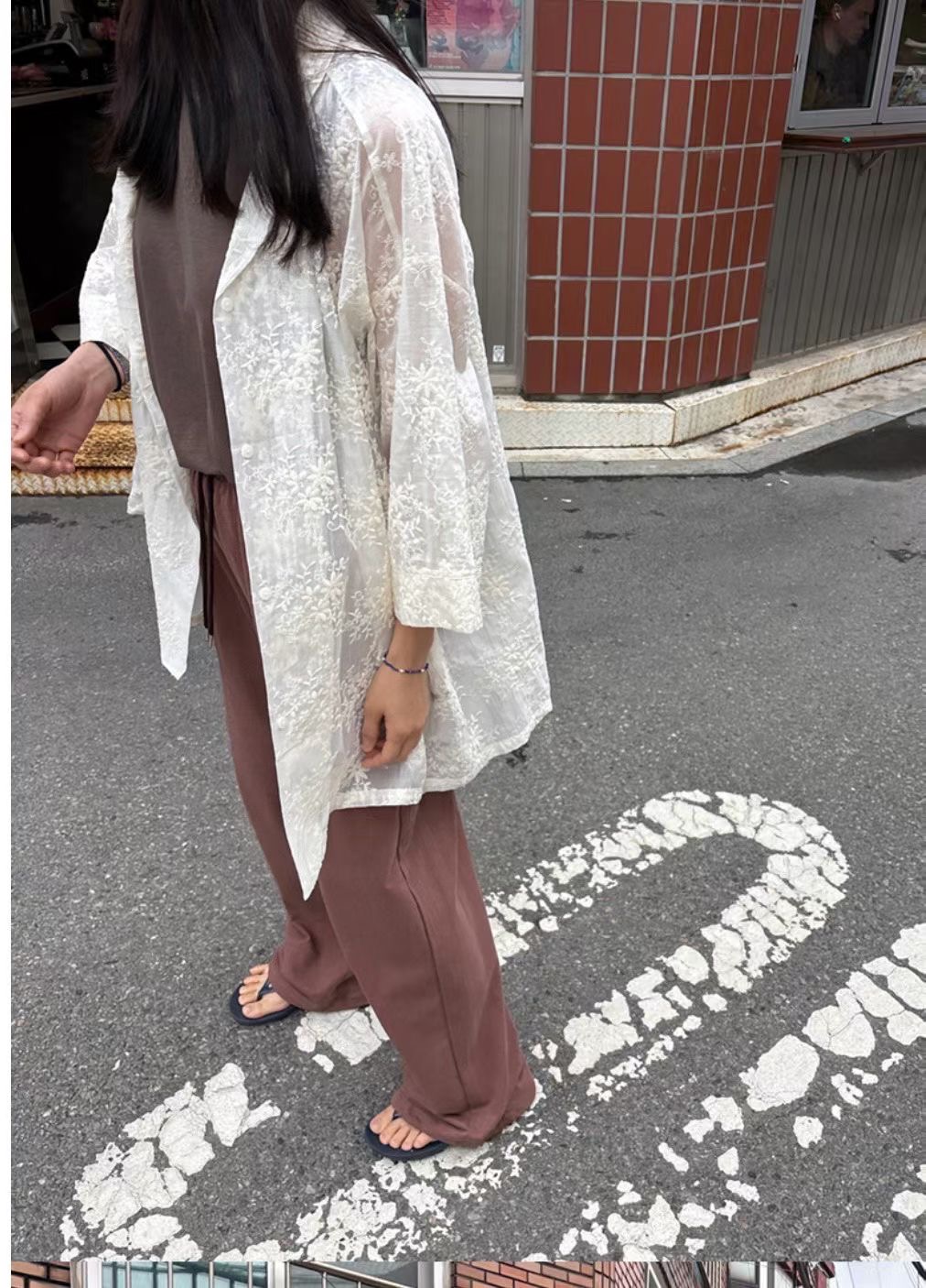 MARYKIM韓國直郵女裝新品真品26春夏職業時尚休閑襯衫蕾絲衫MARYKIM襯衫/蕾絲衫