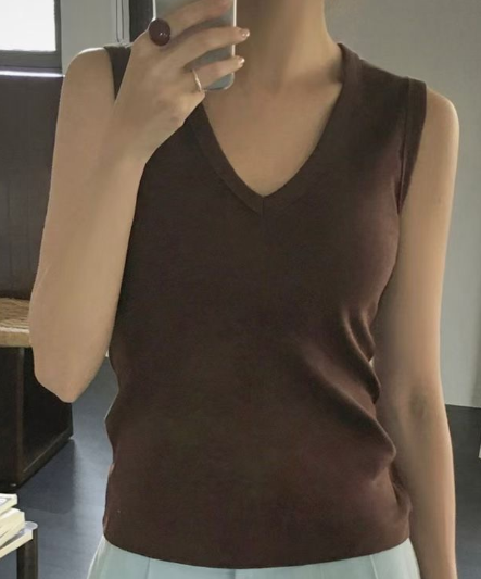 LUNE東大門直郵女裝新款休閑26春夏人氣時尚吊帶背心V領無袖LUNE吊帶/背心圖色2