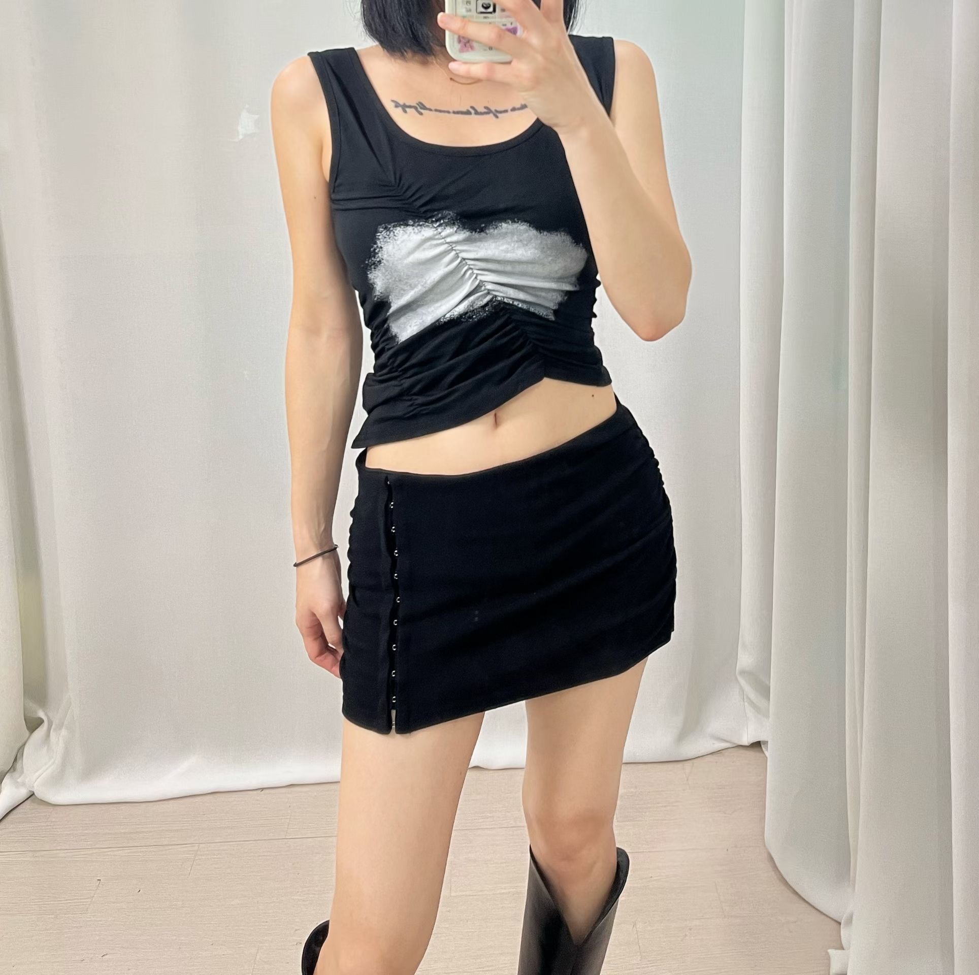 BOY MEET GIRL-T東大門代購女士新款熱賣推薦裙褲闊腿褲BOY MEET GIRL-T裙褲圖色3