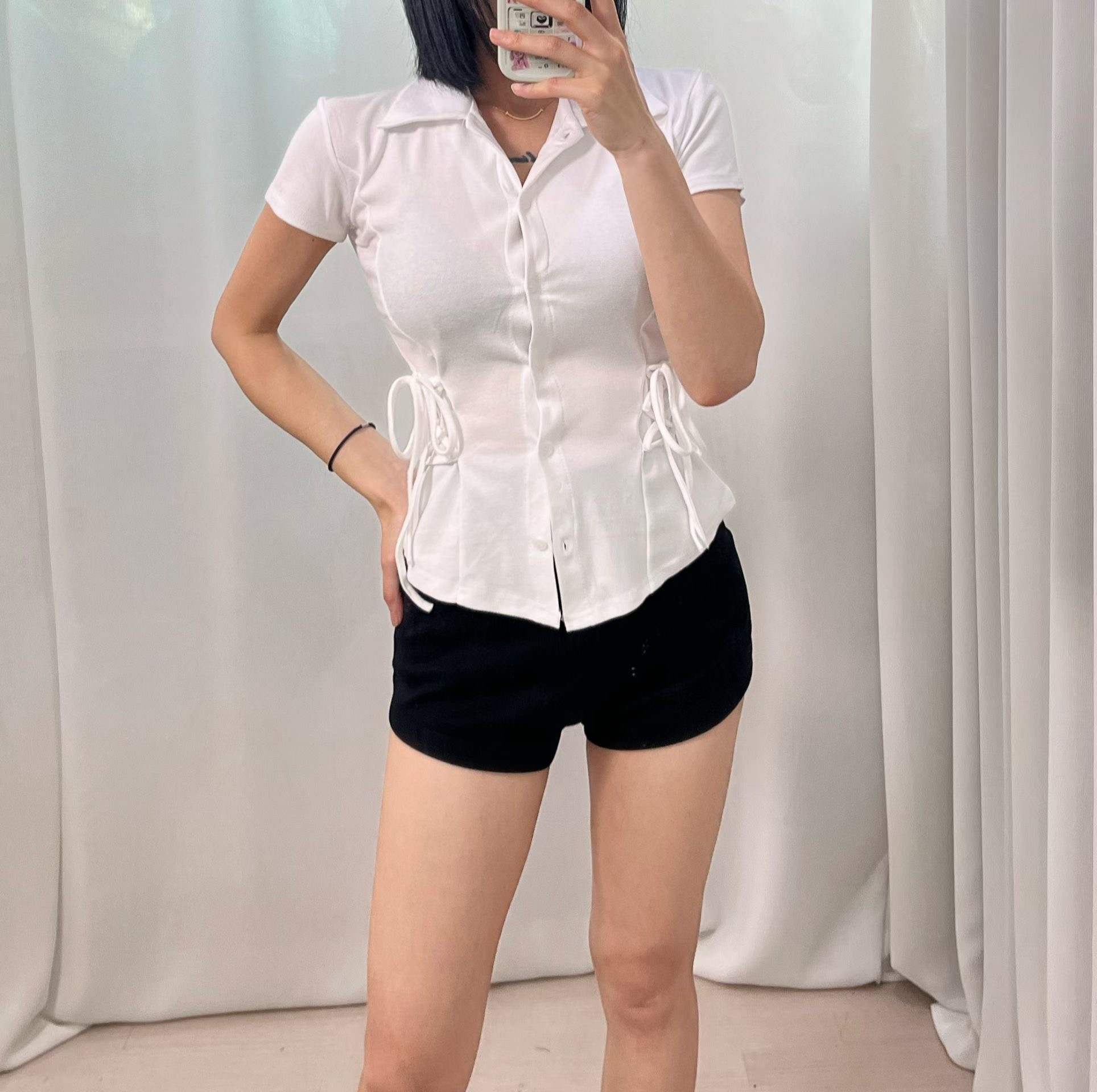 BOY MEET GIRL-T東大門實拍女士新款26春夏襯衫蕾絲衫BOY MEET GIRL-T襯衫/蕾絲衫圖色2