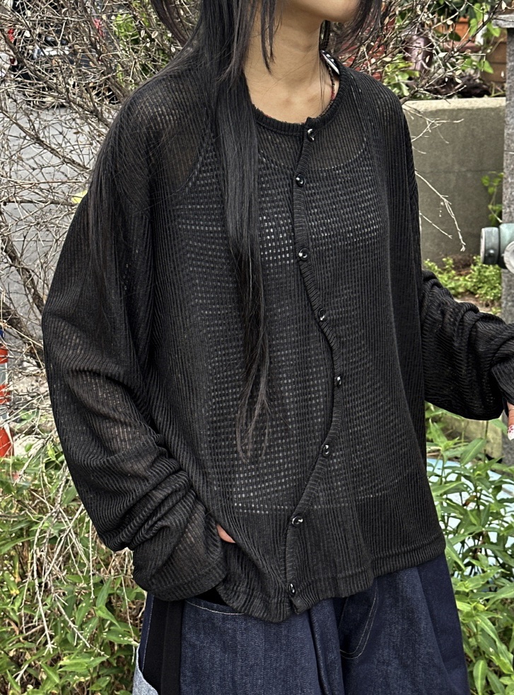 KALEIDOSCOPE韓國代購女裝新品推薦針織衫男女同款開衫條紋KALEIDOSCOPE針織衫