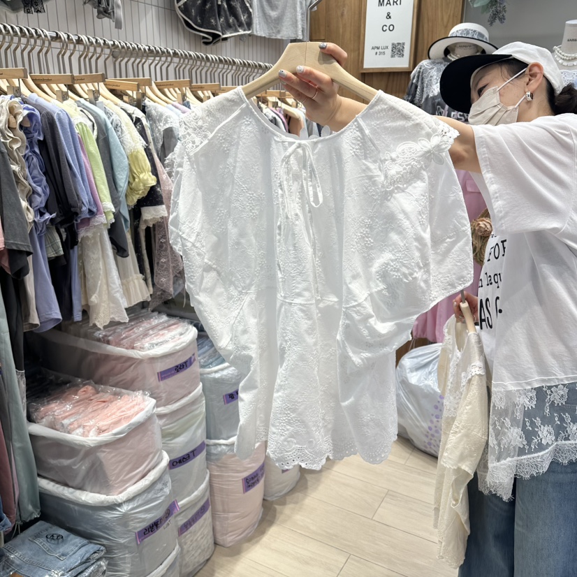 MARI CO韓國直郵實拍女士新款人氣26夏季推薦襯衫蕾絲衫MARI CO襯衫/蕾絲衫