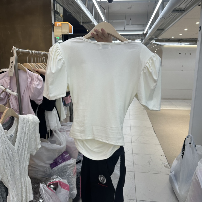 SAGE BRUSH韓國東大門代購女士新品人氣推薦時尚T恤褶皺SAGE BRUSHT恤