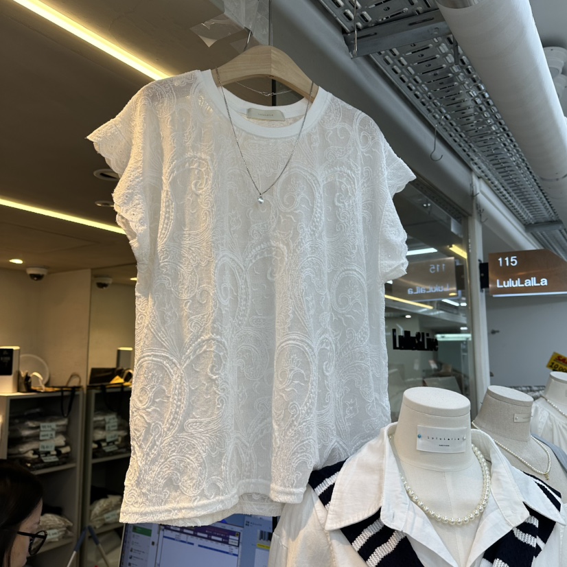 FLYFLY/LULULALLA/LIVE韓國東大門代購女裝新款26夏季襯衫蕾絲衫FLYFLY/LULULALLA/LIVE襯衫/蕾絲衫