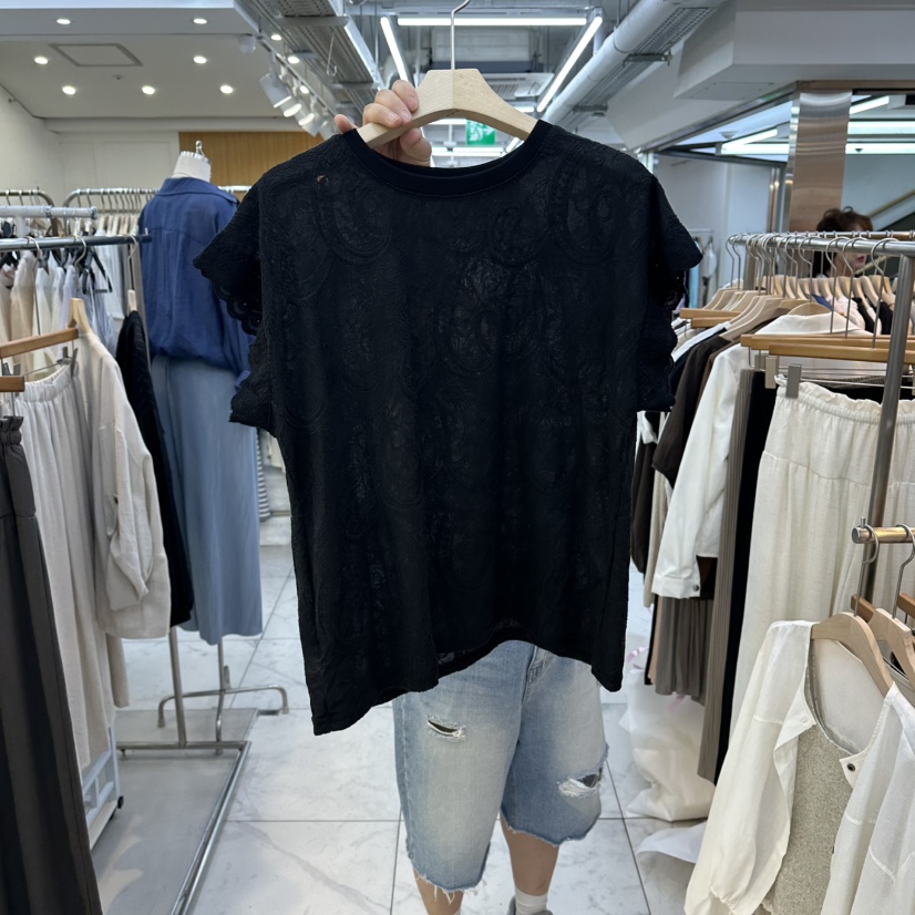 FLYFLY/LULULALLA/LIVE韓國東大門代購女裝新款26夏季襯衫蕾絲衫FLYFLY/LULULALLA/LIVE襯衫/蕾絲衫圖色2