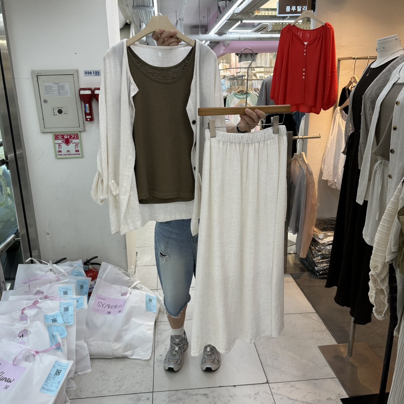 FLYFLY/LULULALLA/LIVE韓國直郵實拍女裝新款推薦套裝套裝無袖FLYFLY/LULULALLA/LIVE套裝