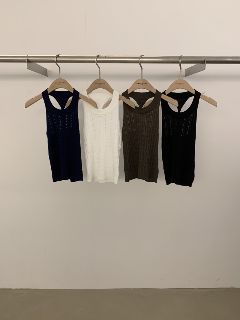 UNDER KEY東大門實拍韓國女裝新品推薦人氣吊帶背心無袖UNDER KEY吊帶/背心