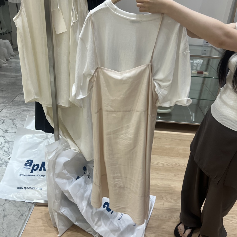 HAUS-A韓國直郵實拍女士新品人氣休閑連衣裙不含內搭無袖HAUSWOMEN連衣裙