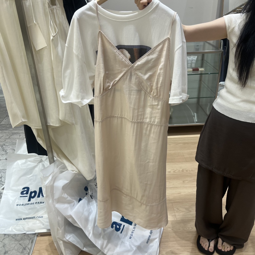 HAUS-A韓國直郵實拍女士新品人氣休閑連衣裙不含內搭無袖HAUSWOMEN連衣裙