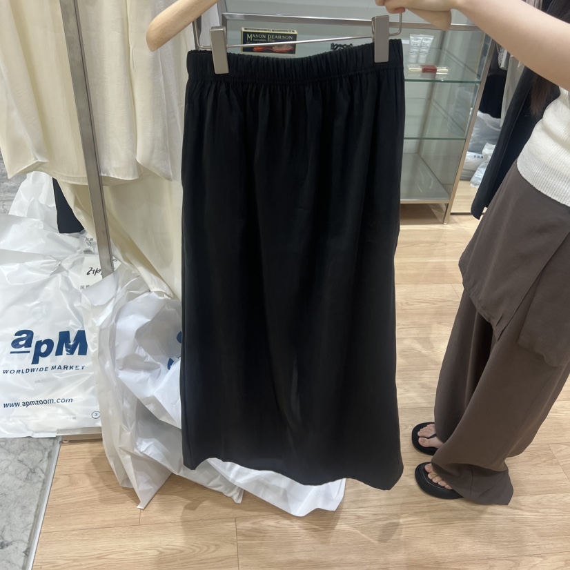 HAUS-A韓國直郵女裝新款時尚熱賣人氣休閑26夏季長裙絲綢緞帶HAUSWOMEN長裙圖色3