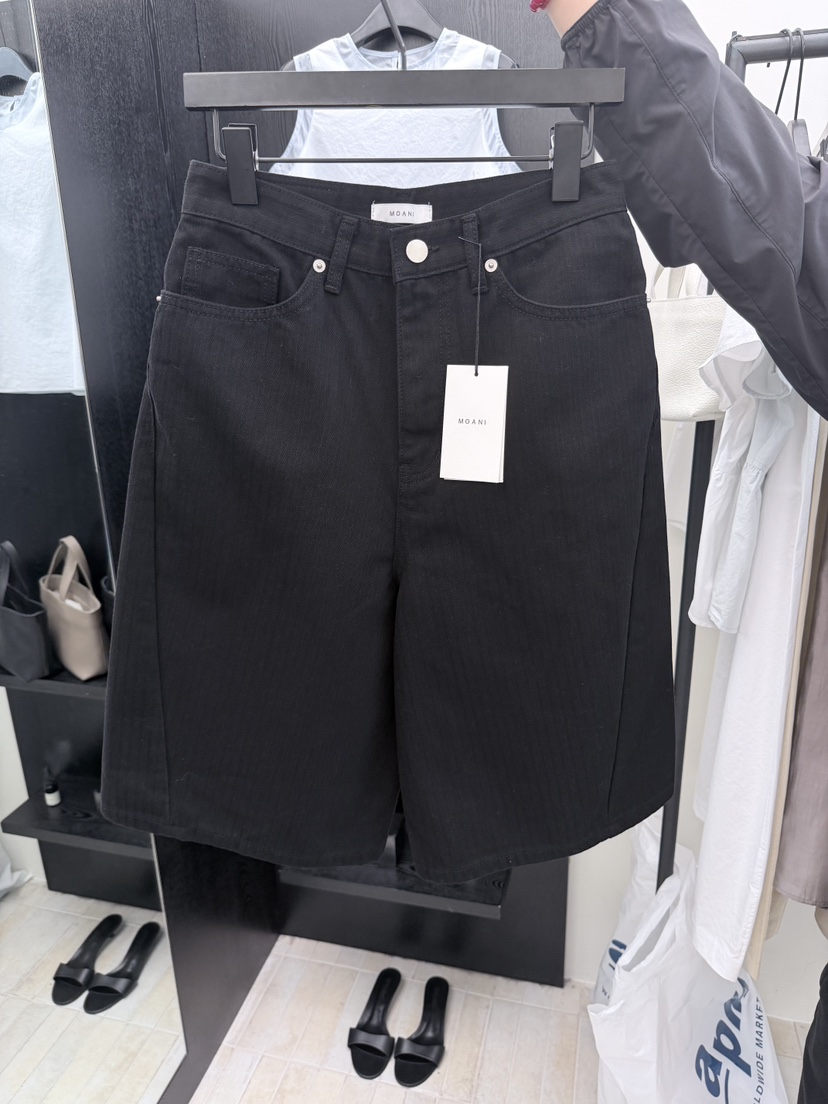 MOANI韓國東大門代購女士新款人氣26夏季推薦休閑短褲人字紋MOANI短褲圖色3
