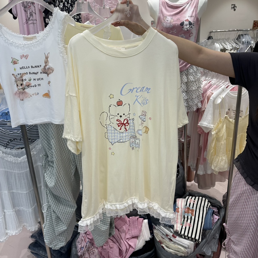 MIMME/LOOKK東大門代購女裝新款推薦職業26春夏時尚休閑T恤MIMME/LOOKKT恤圖色3