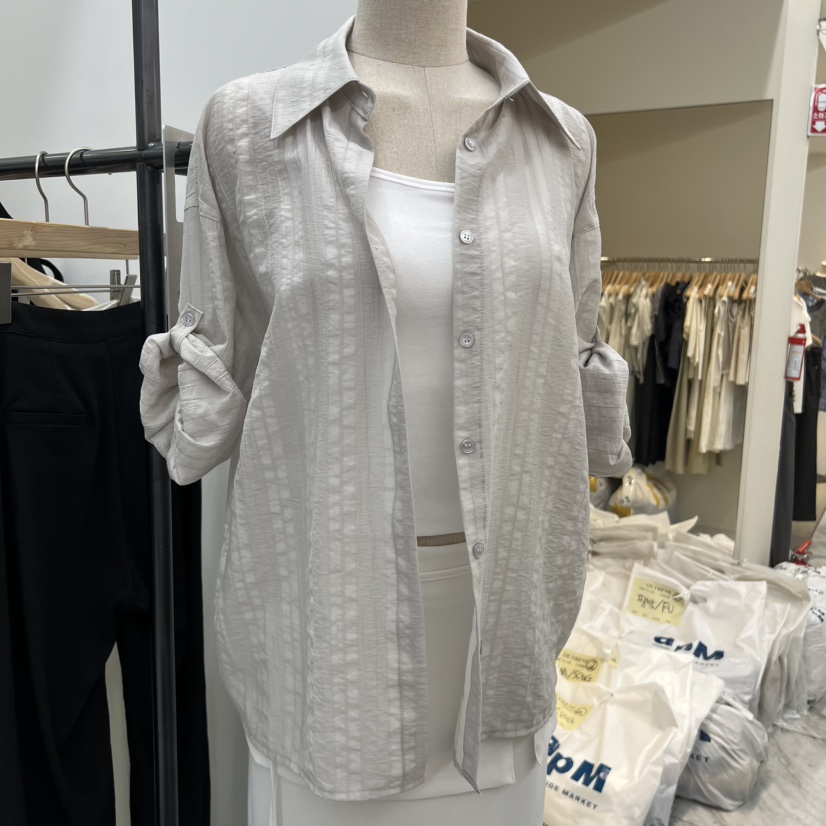 RECOVER韓國東大門代購女士新品休閑熱賣襯衫蕾絲衫不含內搭RECOVER/MOMENT襯衫/蕾絲衫