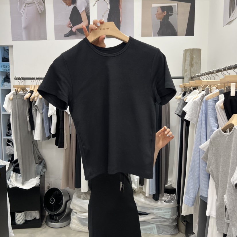 RECOVER韓國代購女士新品推薦時尚熱賣26夏季休閑人氣T恤RECOVER/MOMENTT恤圖色3