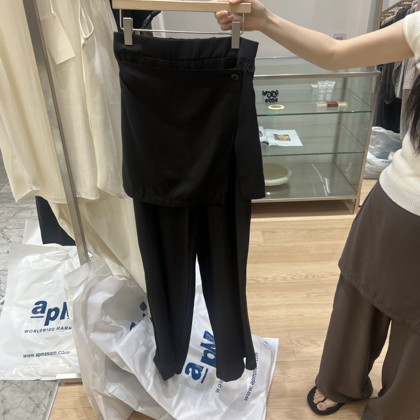 HAUS-A東大門直郵女裝新品真品推薦休閑人氣26春夏裙褲疊穿HAUSWOMEN裙褲圖色2
