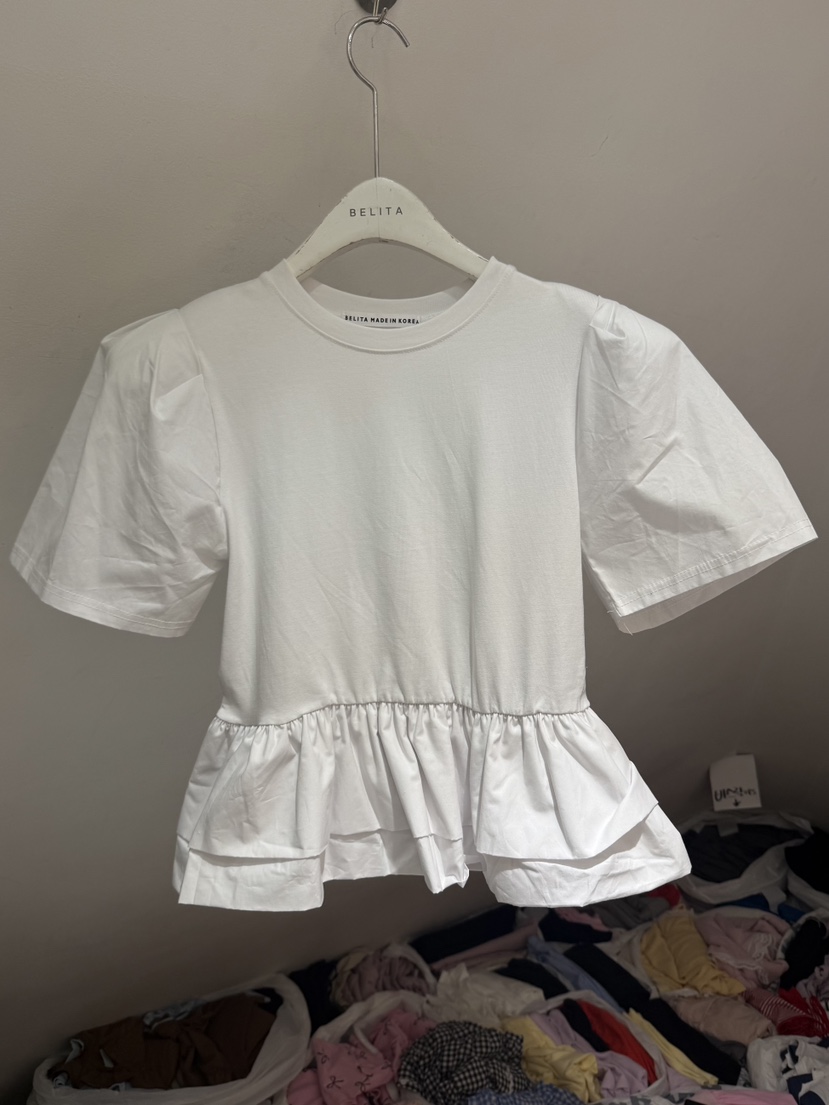 BELITA-L東大門代購女士新品推薦時尚職業襯衫蕾絲衫撞色BELITA-L襯衫/蕾絲衫圖色1