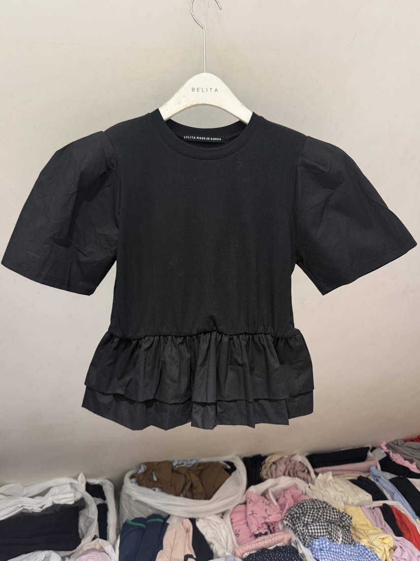 BELITA-L東大門代購女士新品推薦時尚職業襯衫蕾絲衫撞色BELITA-L襯衫/蕾絲衫圖色3