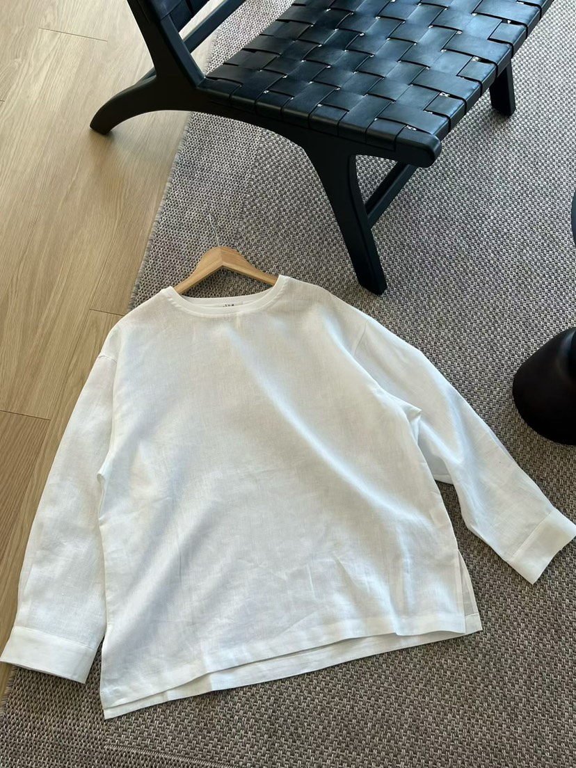 TUG韓國直郵女裝新品人氣熱賣時尚26春夏推薦長袖T恤亞麻TUG長袖T恤圖色1