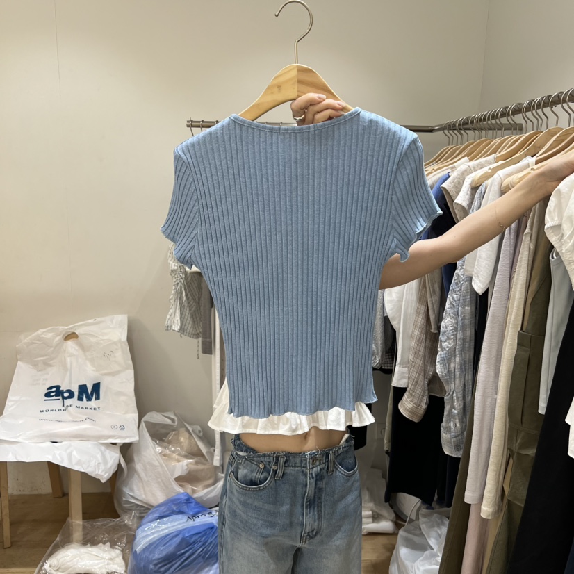 FOREST韓國直郵女裝新品休閑推薦人氣真品26春夏熱賣時尚T恤FORESTT恤