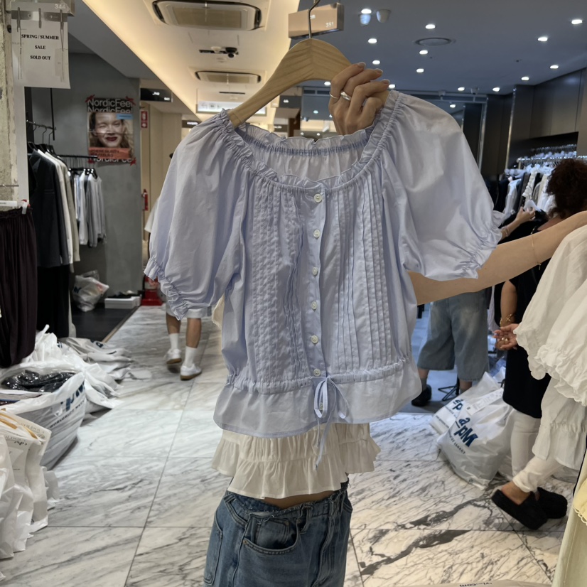 FOREST東大門直郵女裝新品休閑26春夏推薦人氣襯衫蕾絲衫FOREST襯衫/蕾絲衫圖色2